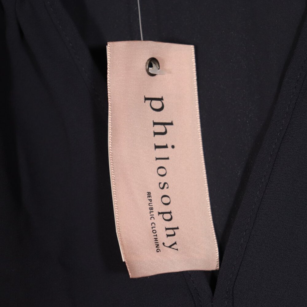 NWT Philosophy Navy Blouse Size Small - Picture 8 of 11